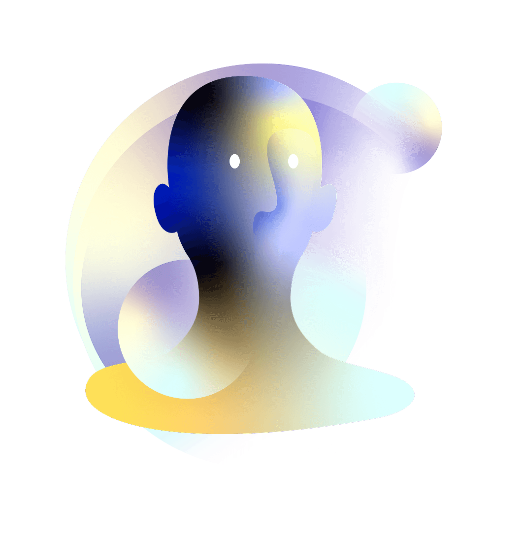 Abstract head illustration